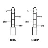 Переходник для смартфонов из разъема TRS на TRRS Boya BY-CIP2